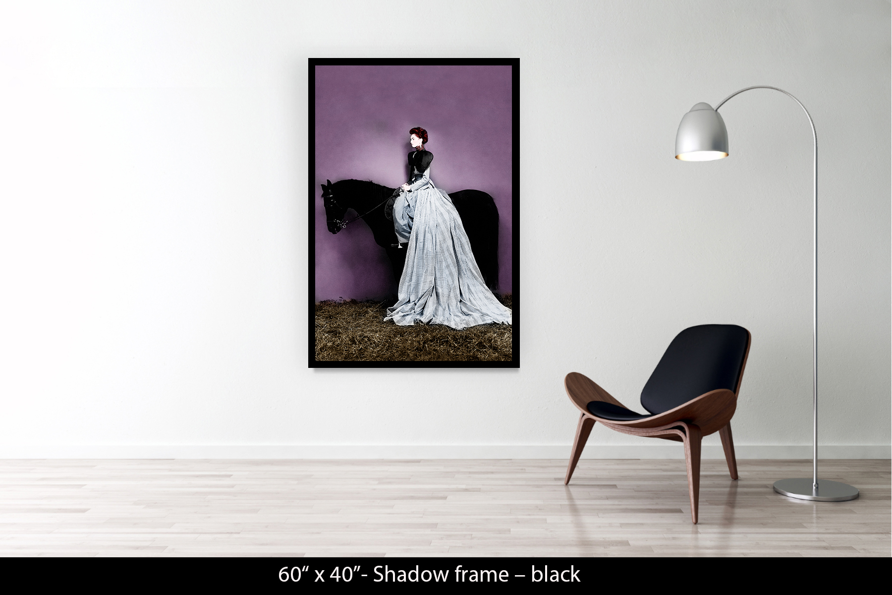 60"x40" | Shadow Frame Black
