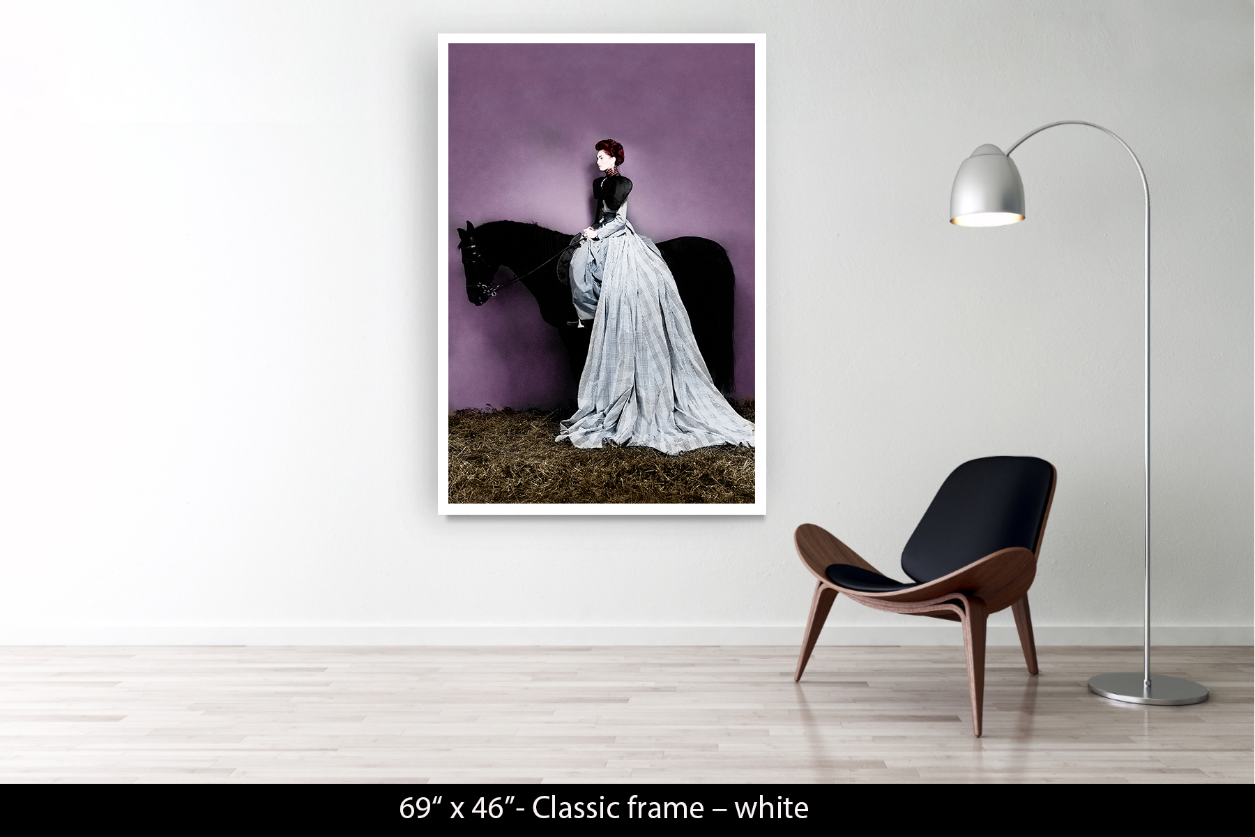 69"x46" | Classic Frame White