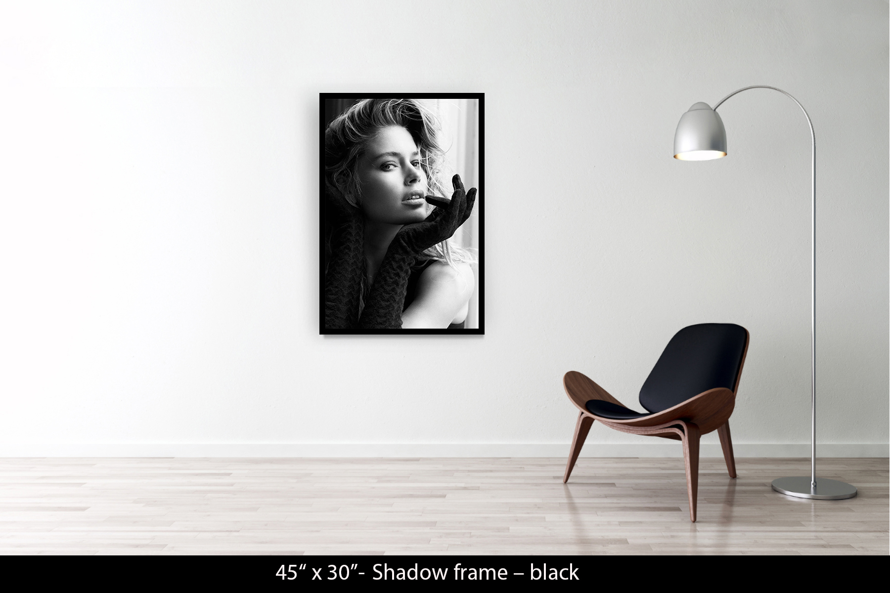 45"x30" | Shadow Frame Black