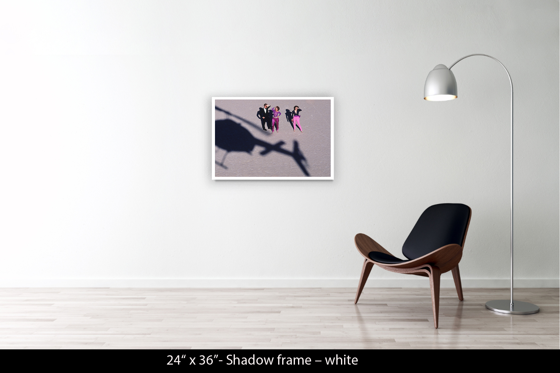 24"x36" | Shadow Frame White