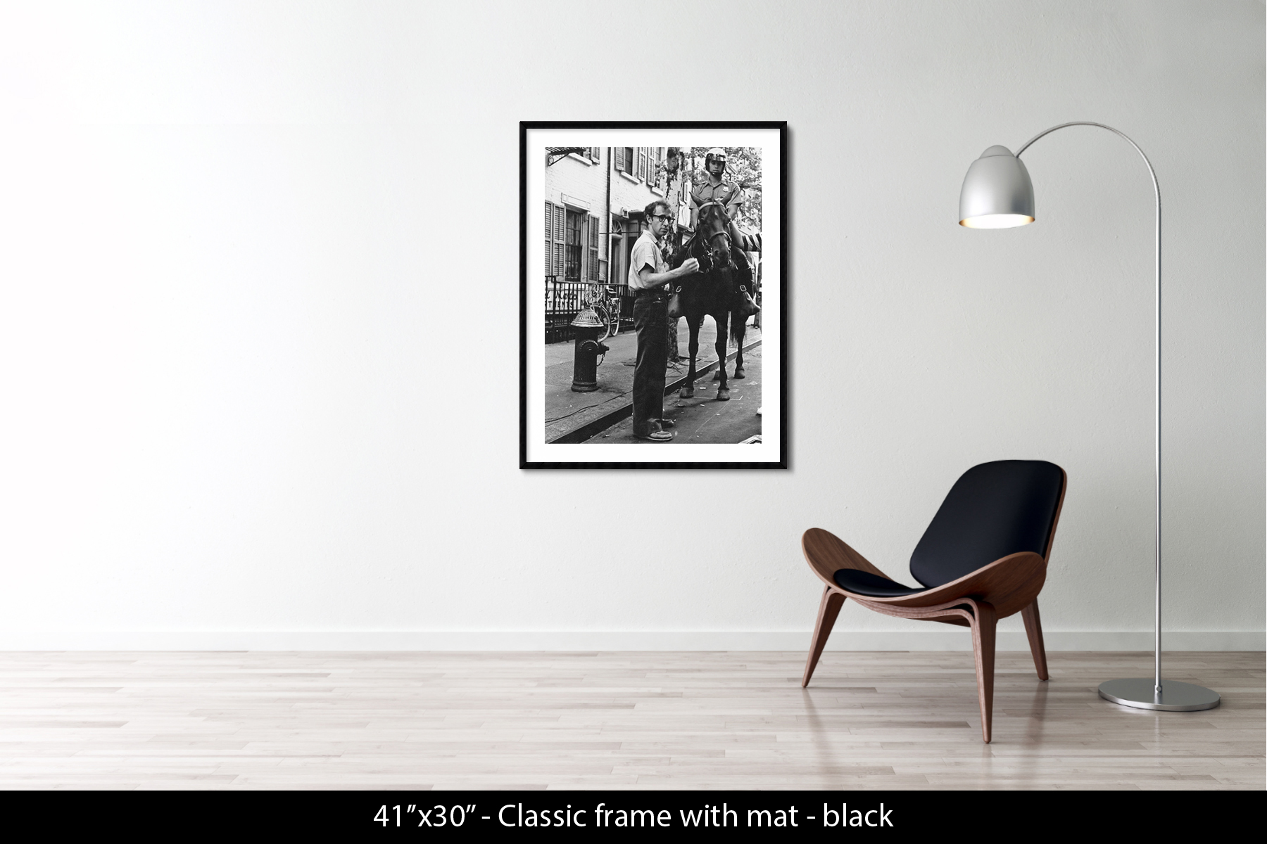 41"x30" | Classic Frame + Mat Black