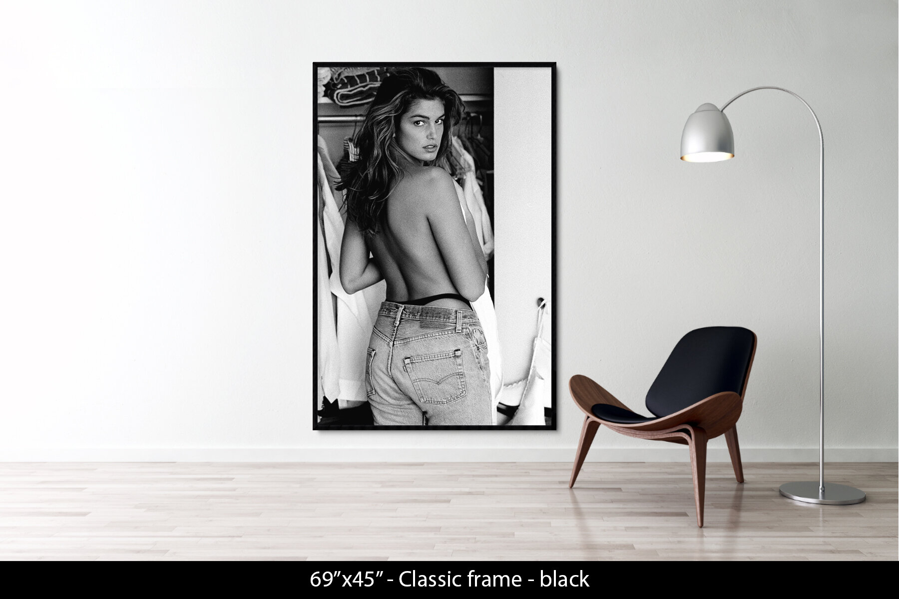 69"x45" | Classic Frame Black