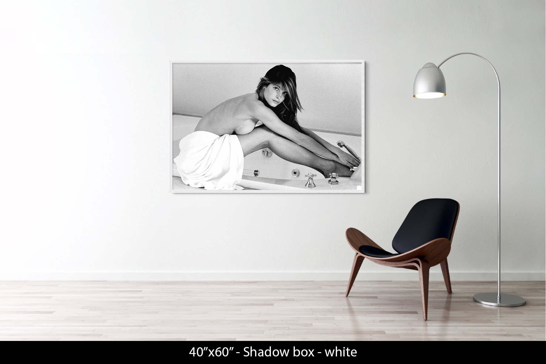 40"x60" | Shadow Frame White