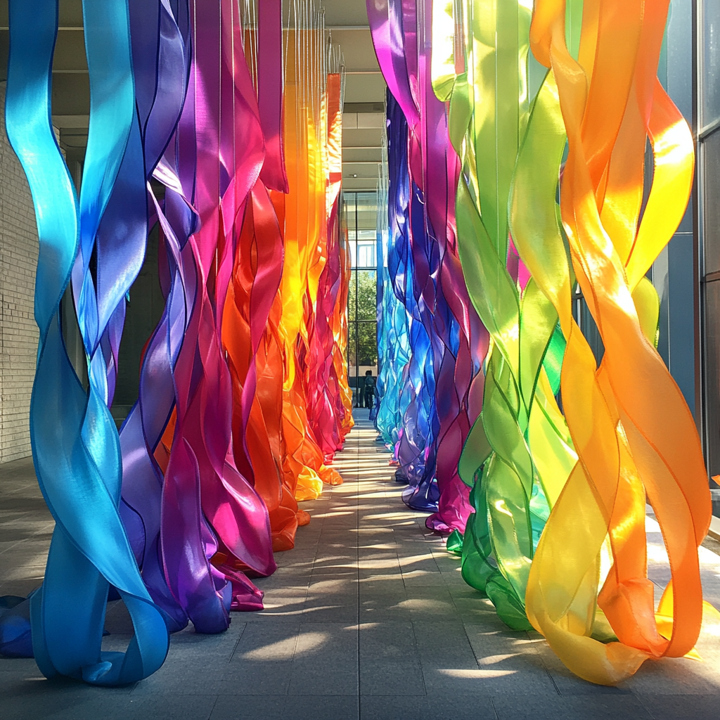 Leila Pinto rainbow of ribbons.png