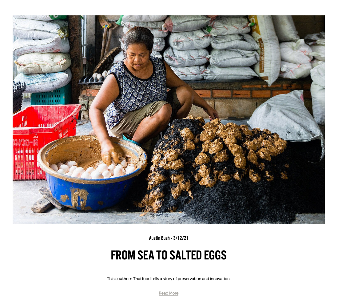 Photos & text: “ From Sea to Salted Eggs ,” Whetstone Journal.
