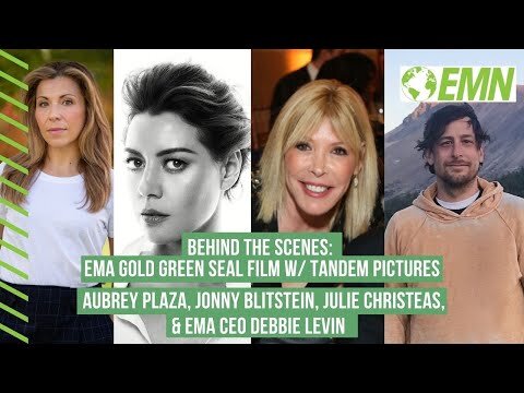 Behind the scenes on an EMA Gold Green Seal film with Aubrey Plaza & Tandem Pictures