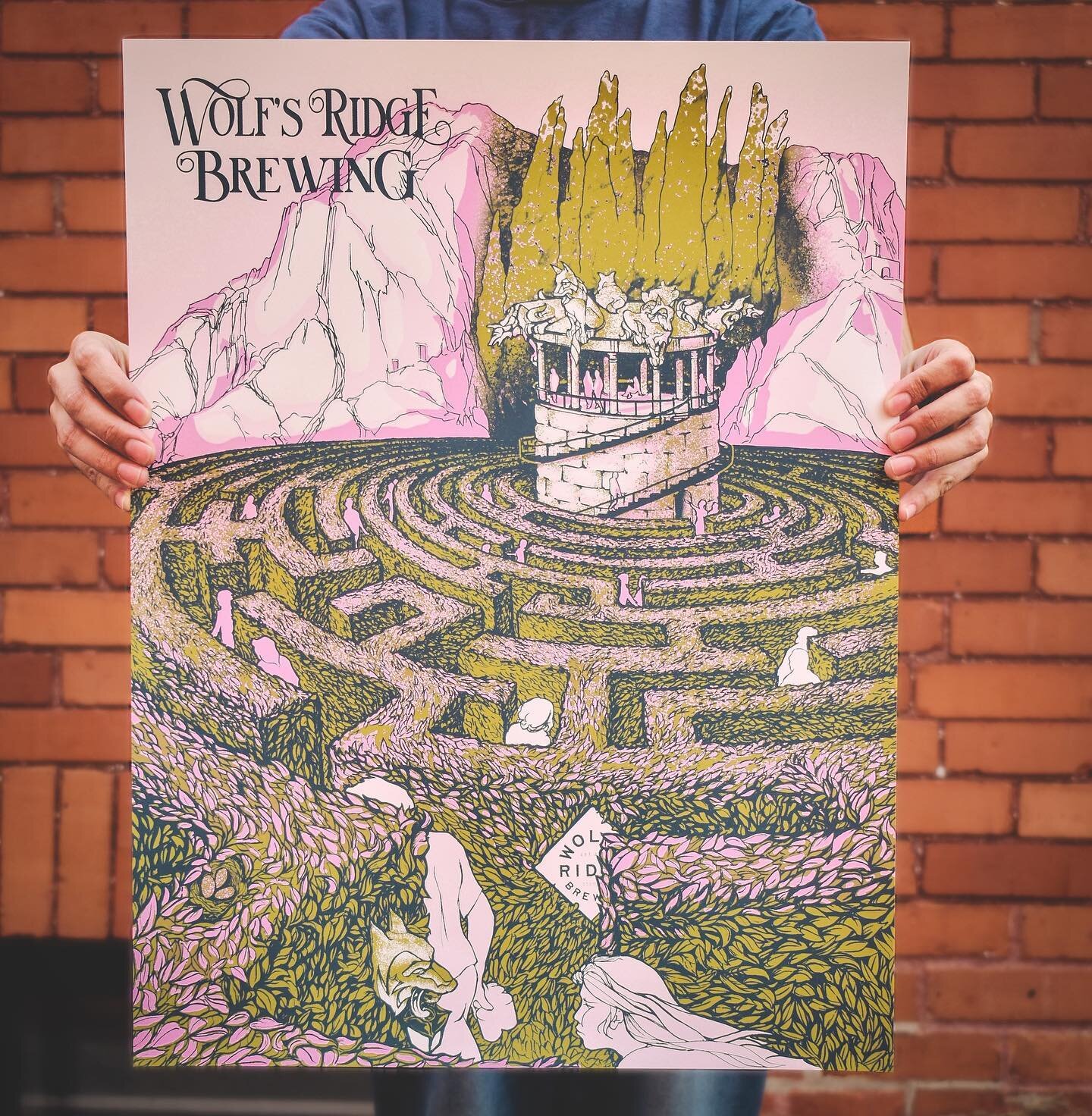 *Sold Out!
The maze continues.
This exceptional original poster design from artist Pete Morgan ( @booppress ) is available now through our online shop while supplies last! Posters sold out quickly at the 2020 Prints and Pints event, snag one before t