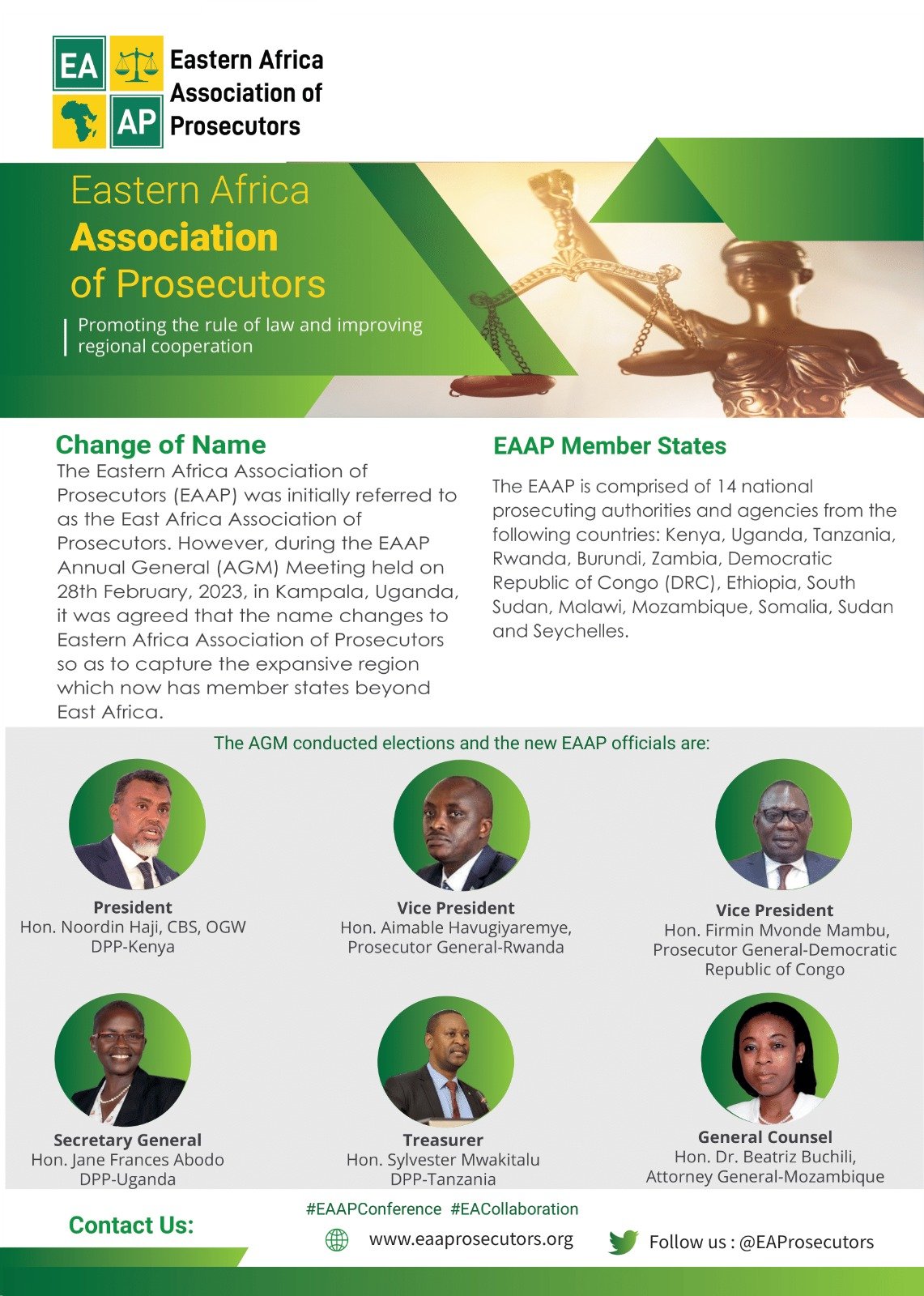 Current officials of the Eastern Africa Association of Prosecutors (EAAP)..jpg