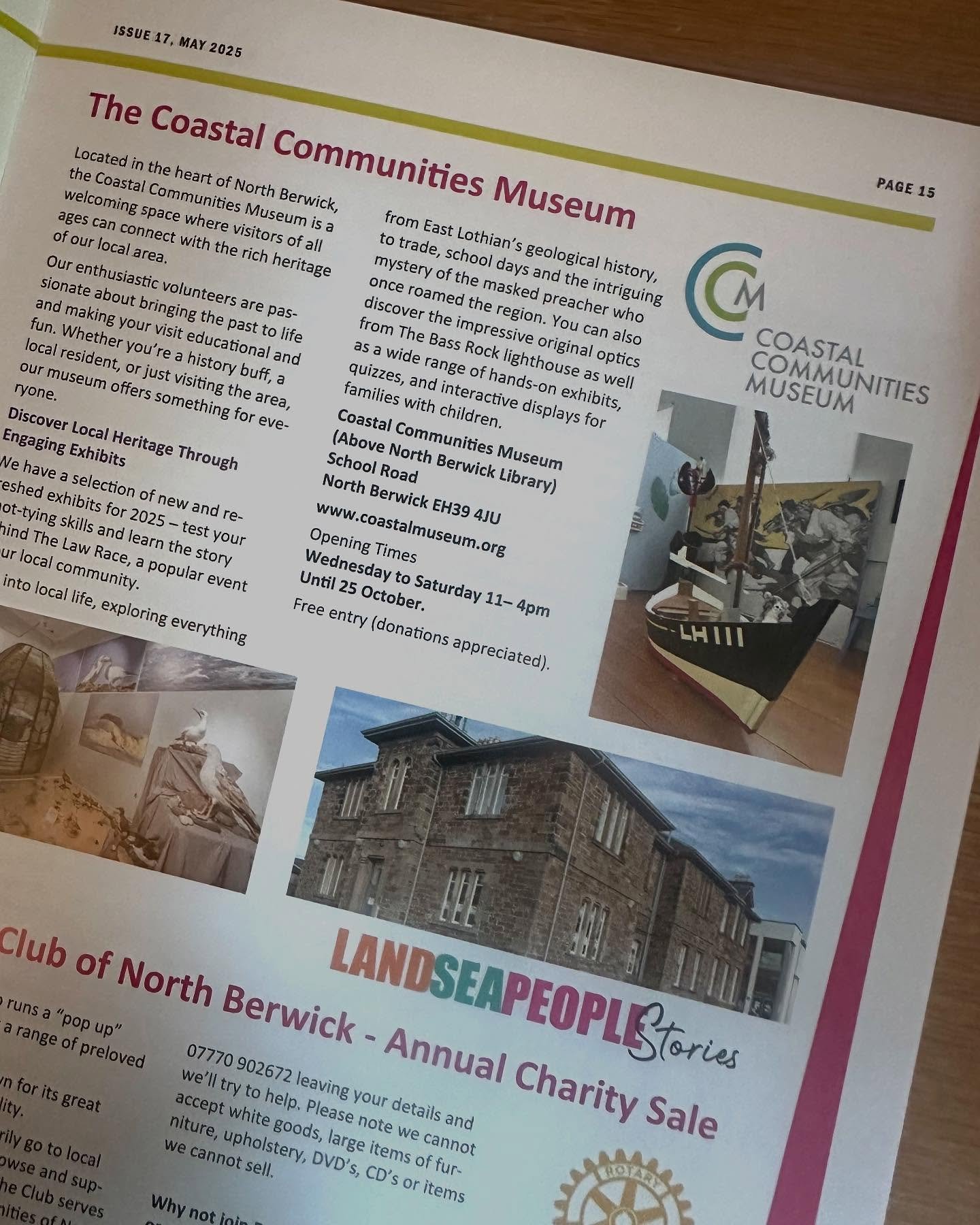 Thank you to Gullane Village Association for our article in the summer newsletter. We explore the culture and heritage of all the coastal communities that make up North Berwick coastal ward &ndash; North Berwick, Dirleton, Gullane, Aberlady and White