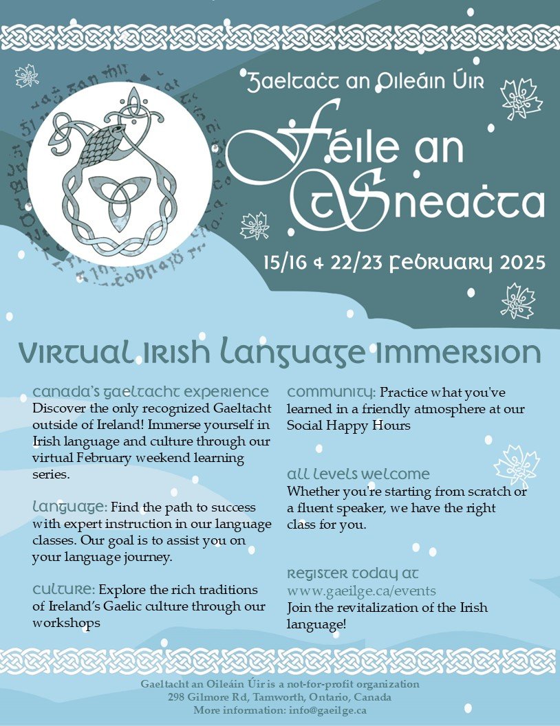 Virtual Irish Learning: Féile an tSneachta 2025
