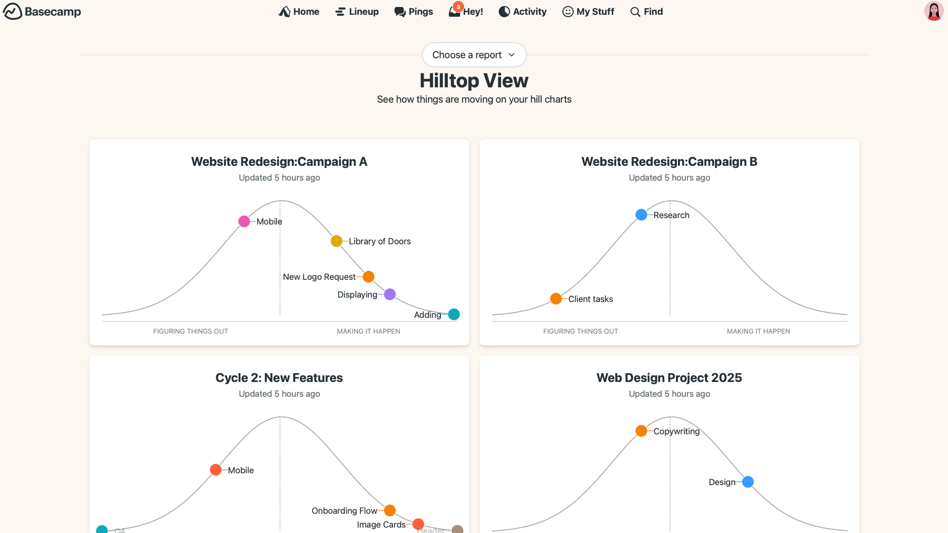 New in Basecamp: Hilltop View