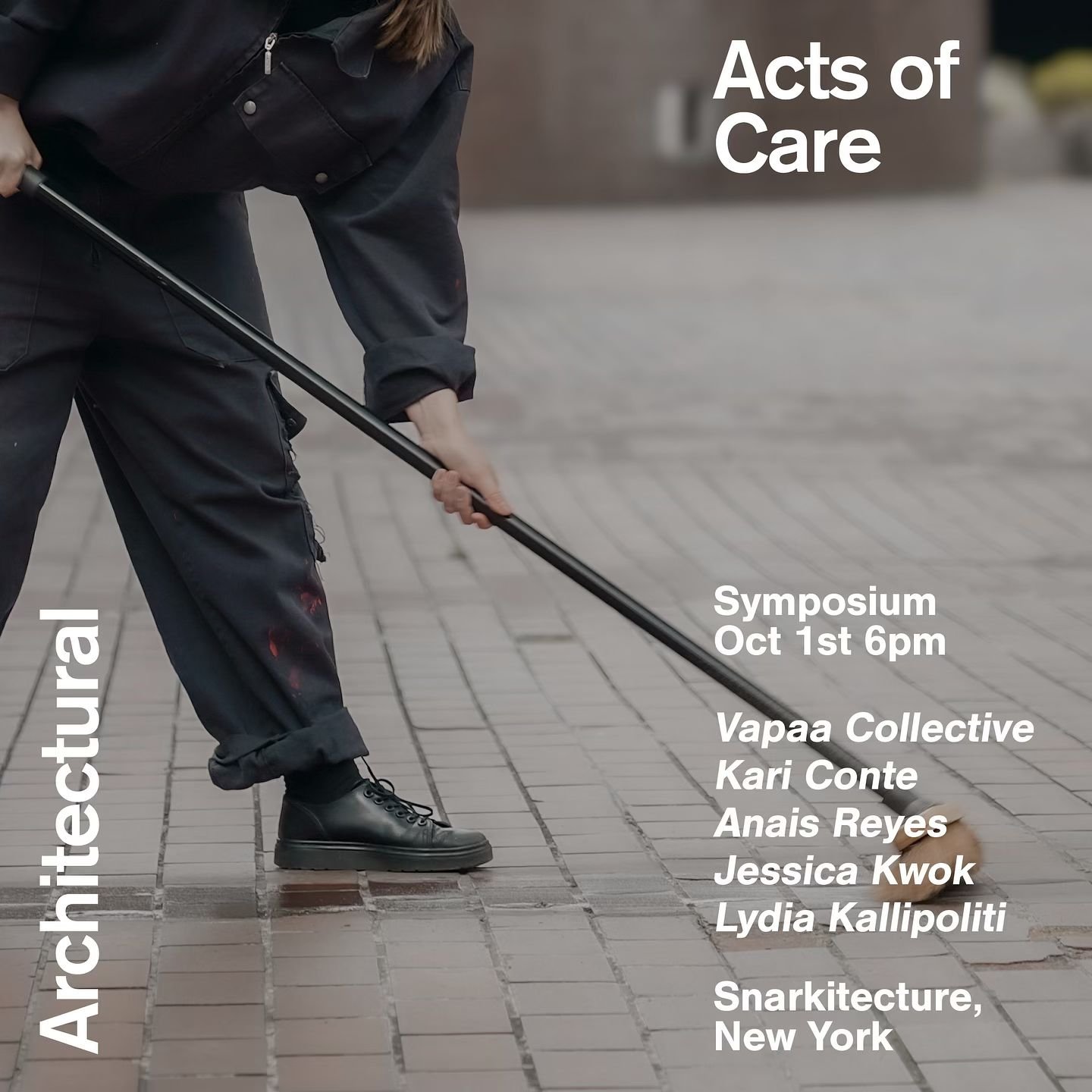 Acts of Care symposium today at 6 pm, New York!

The event brings together researchers and architects to discuss various forms of caring for our built environment, especially with the challenges of a warming world. In addition to us, we&rsquo;ll hear