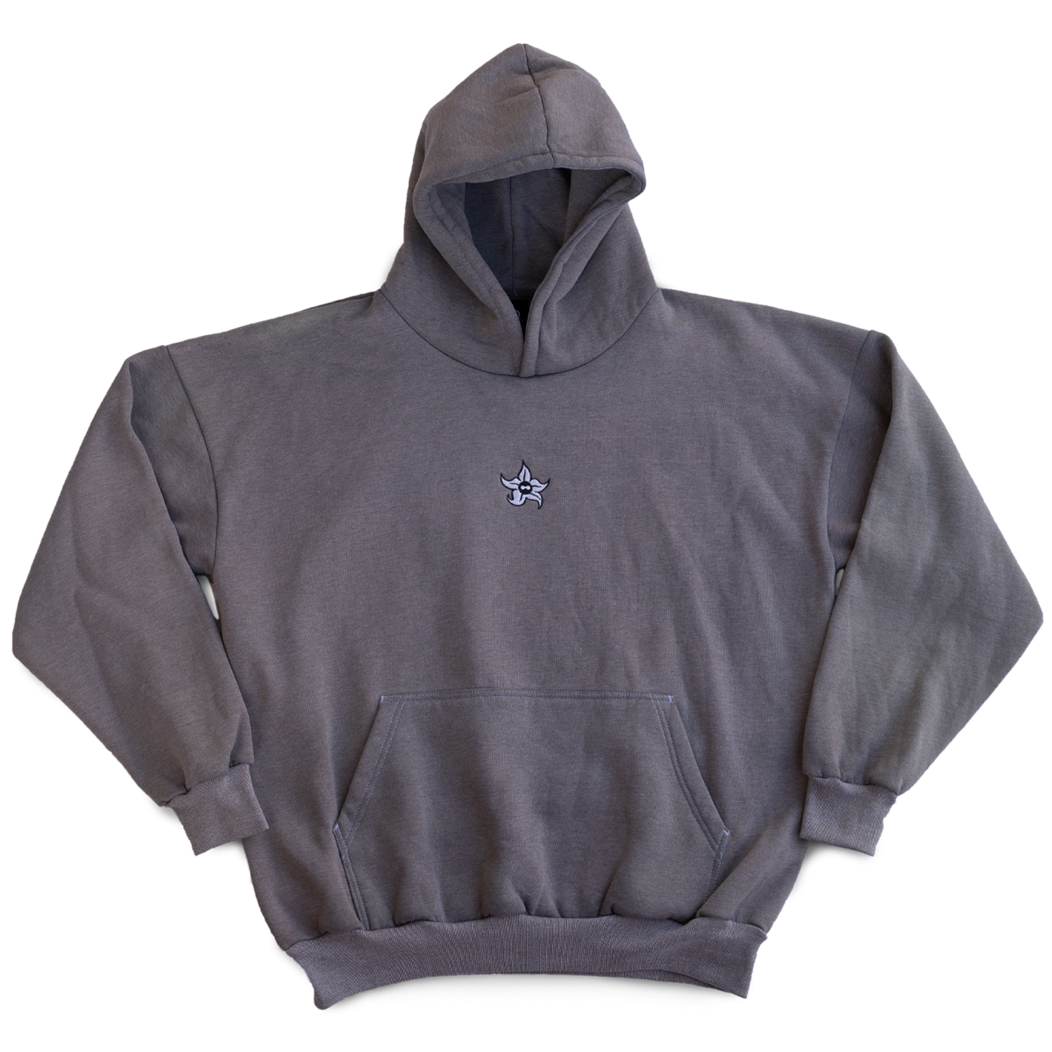Hand Dyed Grey Hoodie