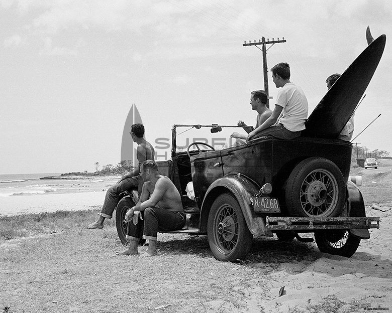 DICK METZ PRINT - MAKAHA SURF CHECK
