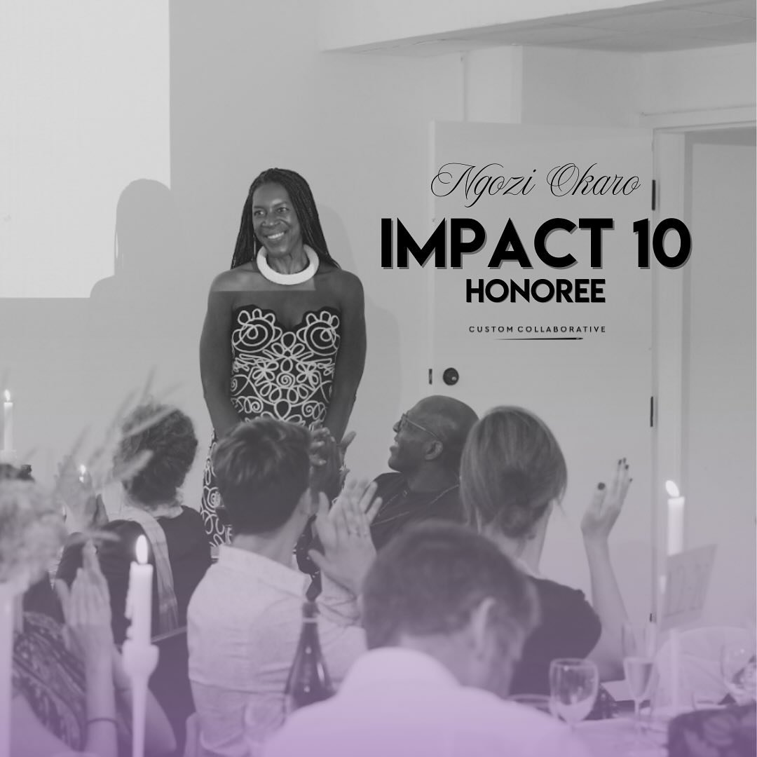 Just a few weeks ago, Founder and Director Ngozi Okaro was honored at the Impact 10 Dinner! 

&ldquo;The evening spotlighted the IMPACT 10 honorees, acknowledging their remarkable contributions to sustainability, ethics, and innovation. These trailbl
